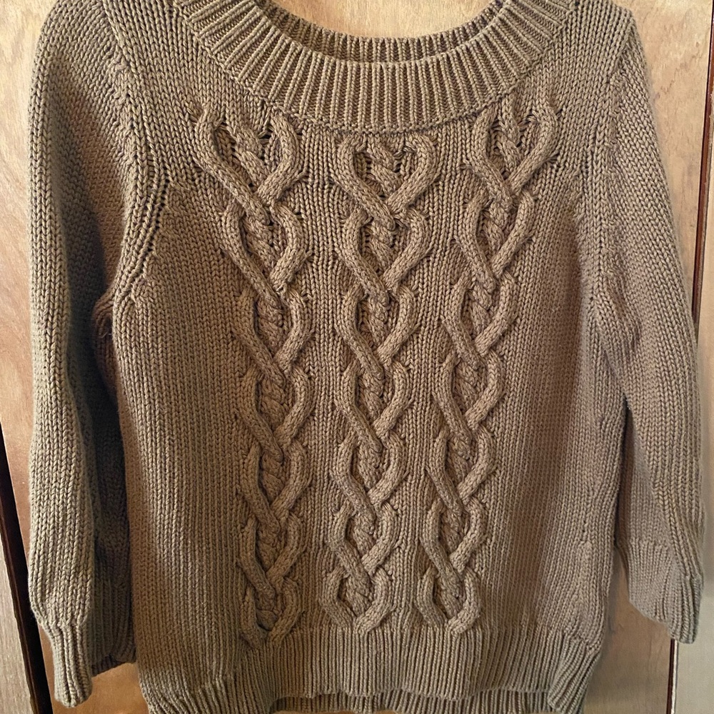 Talbots Cable Knit Sweater - Tan